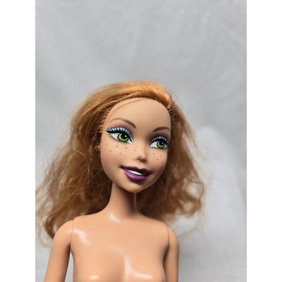 My Scene Kenzie Doll Getting Ready Red Hair Freckles- Mark On Nose - Picture 2 of 8
